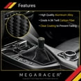 thumbnail image 4 of Mega Racer Carbon Fiber Shift Knob for Manual or Buttonless Automatic Transmission, 1 Piece Fits All Japanese Vehicle, 4 of 5