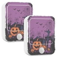 thumbnail image 2 of WOBOGO Halloween Night Background with Spooky Pumpkins Night Light Lamp with Smart Sensor Dusk to Dawn Sensor 0.6W Plug-in 2-Pack, 2 of 7