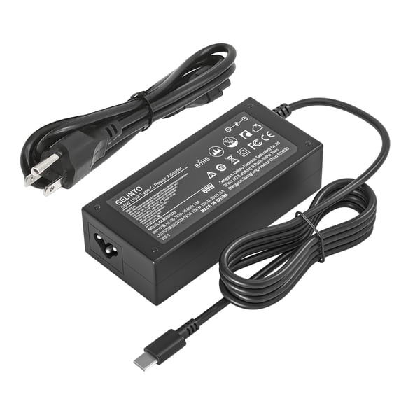 Cargador GELINTO USB C de 65 W para Lenovo Thinkpad/Chromebook/Yoga