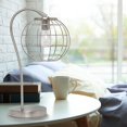 thumbnail image 3 of All the Rages LHT-5061-BN Lalia Home Arched Metal Cage Table Lamp, Brushed Nickel, 3 of 4