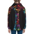 thumbnail image 6 of Kdxio Neon Psychedelic Giraffe Pattern Kids Boys Girls Zip Up Hoodie 3D Printed Hooded Sweatshirt Hoody Coat with Pocket 7-12 Y-Small, 6 of 6
