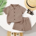 thumbnail image 2 of NOLDARES Toddler Boys Dinosaur Print Short Sleeve T-Shirt Shorts Set Casual Summer 2 Piece Outfit Blazer,12-18 M, 2 of 9