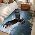 thumbnail image 5 of Eagle Large Area Rugs for Bedroom Living Room, Soft Non Slip Carpet Bedside Rug, Forest Mountains Range Sky Animal Natural Landscape Rectangular Floor Cover Kitchen Accent Rug 4'x6' for Office, 5 of 9