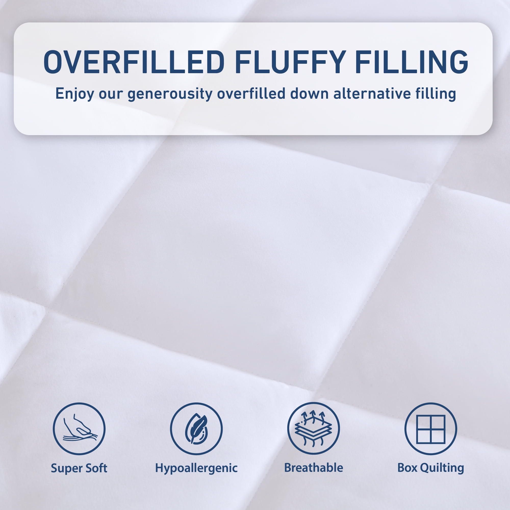 Sleep Philosophy Full Size Quilted Fitted Mattress Pad Cover, Waterproof Mattress Topper with Deep Pocket, Extra Thick Bed Mattress Protector, Down Alternative Mattress Cover, Machine Washable