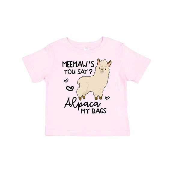 Inktastic Meemaw's You Say Alpaca My Bags Boys or Girls Toddler T-Shirt
