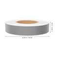 thumbnail image 2 of FRCOLOR 1 Roll High Visibility Gray Reflective Fabric Tape Adhesive Backing Wear Resistant for Safety DIY Projects Warning Signs, 2 of 8