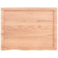 thumbnail image 2 of vidaXL Table Top Light Brown 80x60x(2-6) cm Treated Solid Wood Oak, 2 of 5