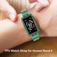 thumbnail image 2 of Kuymtek Correa transparente de TPU para HUAWEI HONOR Band 6 Soft Wristband Belt (Verde), 2 of 9