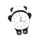 thumbnail image 4 of Reloj de pared Soledad con diseño de animales para niños elegante sin tictac para colgar en la pared Panda de vuelta, 4 of 9