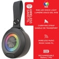 thumbnail image 2 of Escape - Haut-Parleur Bluetooth Rechargeable avec Éclairage RGB, Noir, 2 of 3