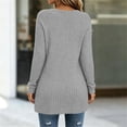 thumbnail image 4 of ZGRBOU Long Sleeve Tunic Tops for Women Crewneck Ribbed Knit Sweater Fall Casual Loose Fit Pullover Shirts with Pockets, 4 of 5