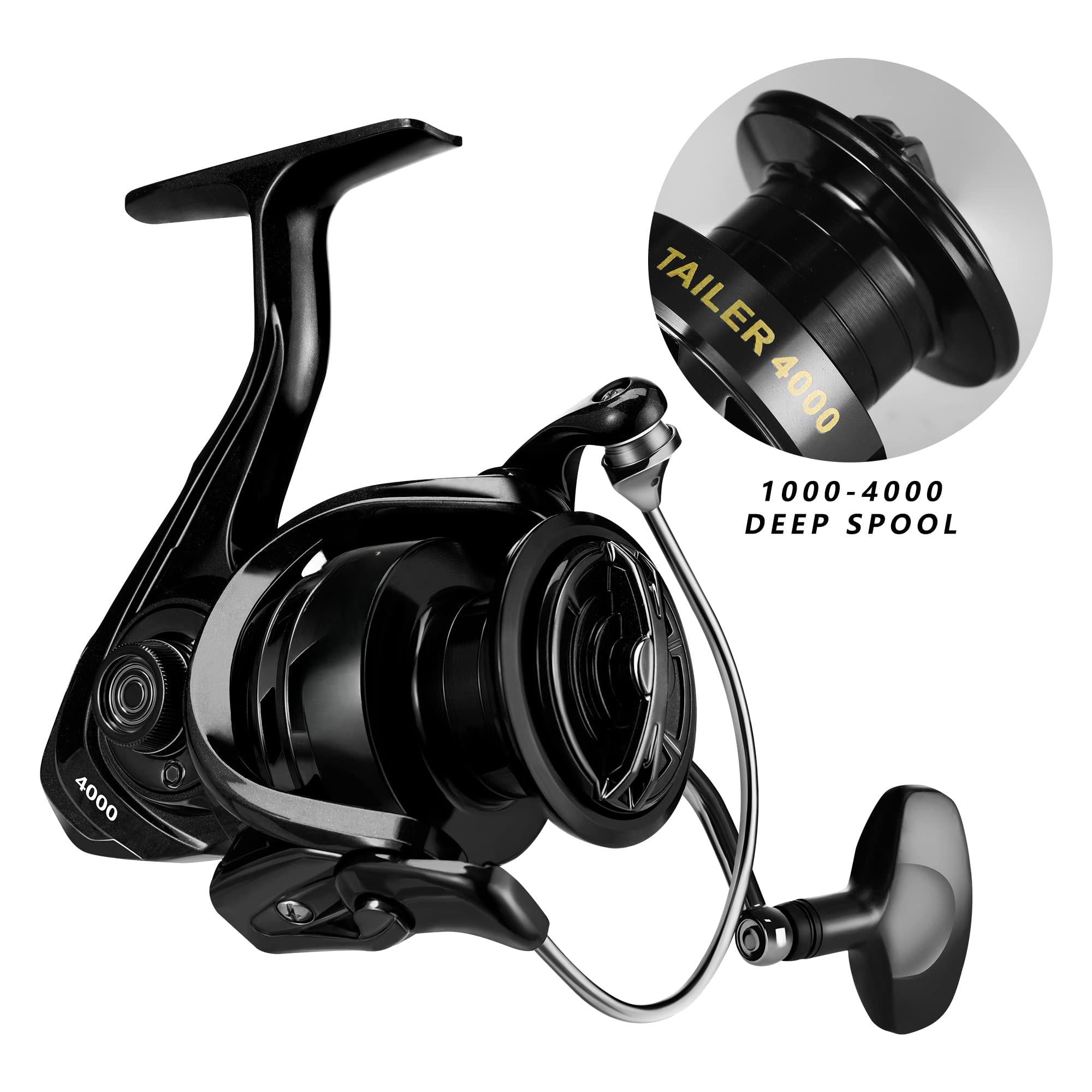 Fishing Reels Spinning Reel Left/right Interchangeable Aluminium Handle  7.5 Oz Ultralight 5.5:1 Gear Ratio Deep/shallow Aluminum Spool For Freshwater And Saltwater