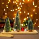thumbnail image 3 of Mini árboles de Navidad con luces LED de cadena Árboles de Navidad artificiales de mesa para manualidades navideñas Adornos Decoración navideña para el hogar, 3 of 5