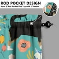 thumbnail image 5 of Dog Print Kitchen Curtains 36 Inch Short - 3 Panel Set, Cute Puppy & Floral Design, Rod Pocket Pet Lover Curtains 100% Polyester, Paw & Bone Pattern for Kitchen, Living Room, Bedroom, Easy Wash, 5 of 6