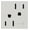 White, variant on Legrand ARCD152G10 Adorne 15 Ampere Dual-Controlled Tamper-Resistant Electrical Outlet -