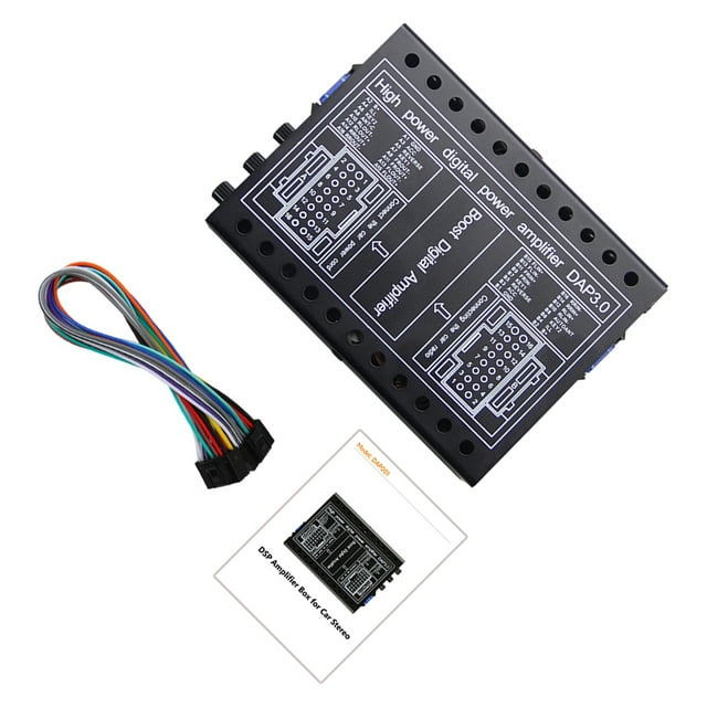 Riwesomey Amplificador de potencia digital DAP3.0 para máquina de pantalla grande Android montada en el automóvil Paneles de instrumentos para automóviles