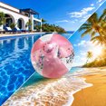 thumbnail image 4 of Outdoor Pvc Inflatable Beach Ball, 10.63 Inch Portable Sturdy Solid Waterproof Pool Toys for Summer Pool Party Decorations, Beach Games, Indoor Outdoor Yard Festival Decorations, 4 of 5