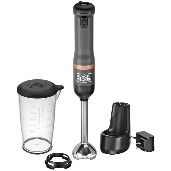 BLACK DECKER Kitchen Wand Blender Kit, Grey (BCKM1011K01)