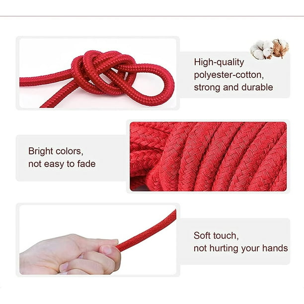 1/2 Inch x 100 Feet Natural Twisted Cotton Rope Strong Thick Soft Rope for  Sports, Decor Crafts, Macrame,Camping, Wedding Ropes : : Home  Improvement