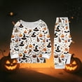 thumbnail image 5 of Matching Halloween Family Pajama Set Halloween Spooky Printed Design Soft Breathable Long Sleeve Set for Adults Family Sleepwear Spooky Nightwear Party PJs Outfit Halloween Gifts, 5 of 7