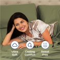 thumbnail image 4 of Juego de ropa de cama CGK Unlimited King, fresco y suave, verde salvia, 4 of 7