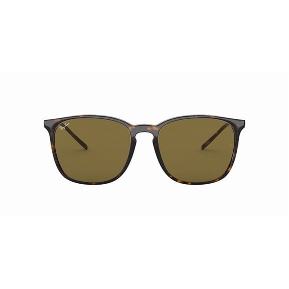 RAY-BAN RB4387F RB4387F LOW BRIDGE FIT Square Shape Sunglasses Tortoise Frame | Brown Classic Lens 55mm