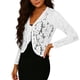 thumbnail image 1 of Xuyuer Women's Elegant Loose-Fit Long Sleeve Lace Cardigan, Delicate Knit Cover Up for Weddings, Beach Evenings, Date Nights and Spring Summer Romantic Outfits, 1 of 7