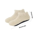 thumbnail image 5 of Yihuala Warm Acrylic Knitted Slipper Socks With Nonslip Silicone Dots For Women Indoor Winter Fleece Lining House Floor Socks, 5 of 12