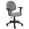 Boss Office & Home B316-GY Beyond Basics Adjustable Office Task Chair with Adjustable Arms, Grey