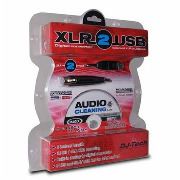 FIRST AUDIO MANUFACTURING 5 Mètres Plug-and-Play XLR à Câble USB pour l'Enregistrement