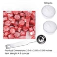 thumbnail image 4 of Sellado de cera de cera perlas de sello de cera ampliamente usado kit de sello de sello de cera fácil de usar y limpiar decoración Artesanías de regalo con lustre vintage flor de cerezo rojo Inevent HA047891-03, 4 of 4