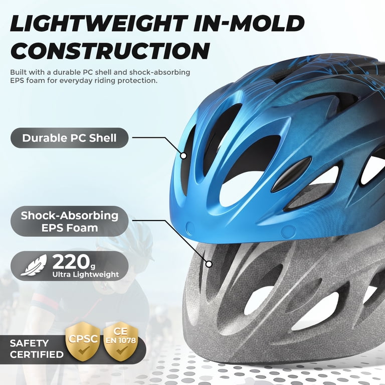 VICTGOAL Bike Helmet with Goggles, Visor & LED Light photo 7