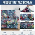 thumbnail image 4 of Smiry Couch Cover with 2 Separate Cushion Cover, Stretch Elastic 2-Seater Sofa Cover, Paisley Floral, 4 of 8