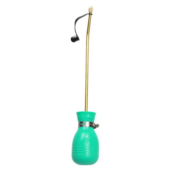 Cateissary Dispensador de polvo de acero inoxidable de Gel de sílice para exterminio de plagas, pulverizador de bola, Bombilla de pulverizadora Jardín y Patio Verde claro