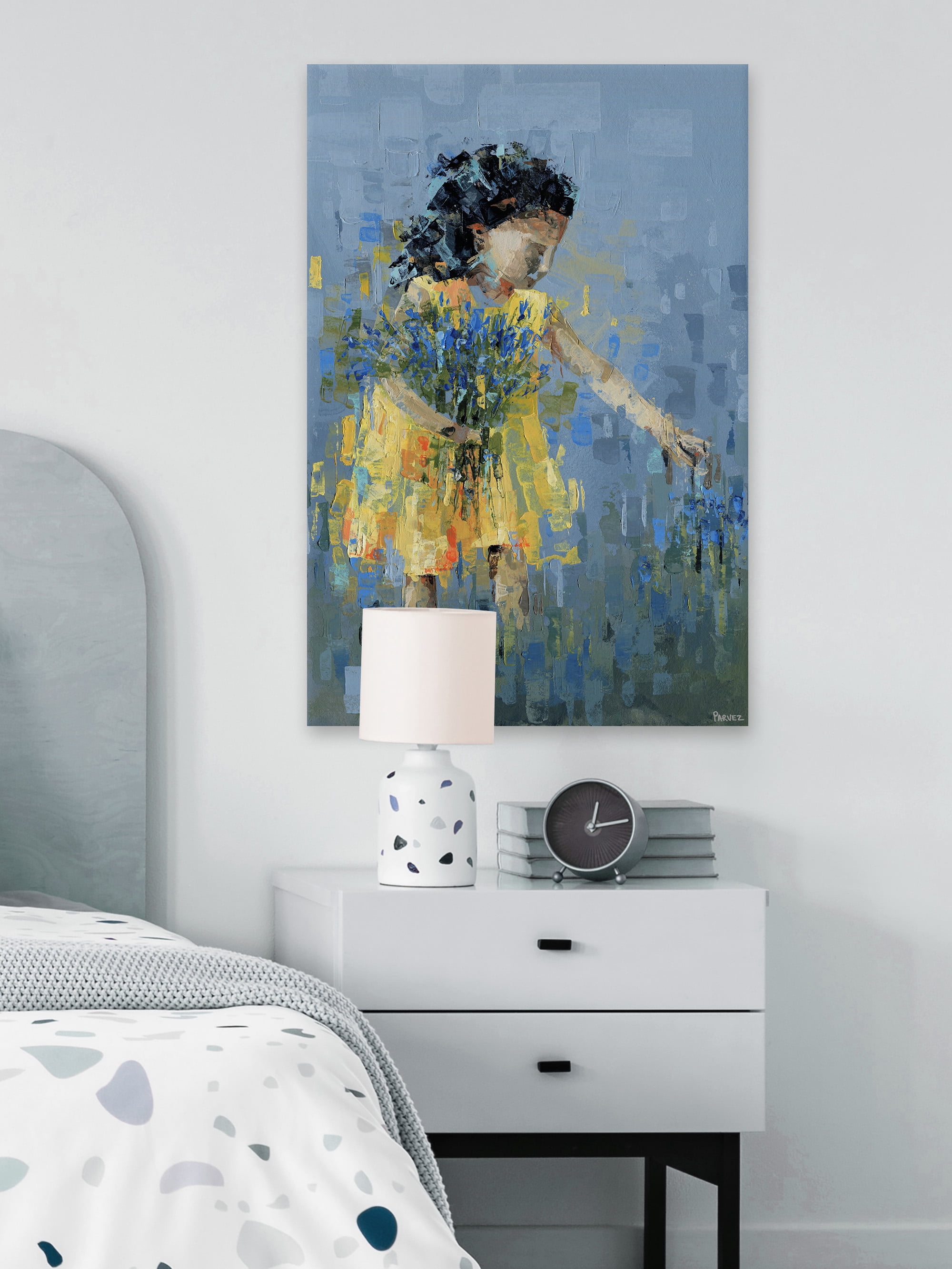 Parvez Taj Flower Picking Canvas Wall Art