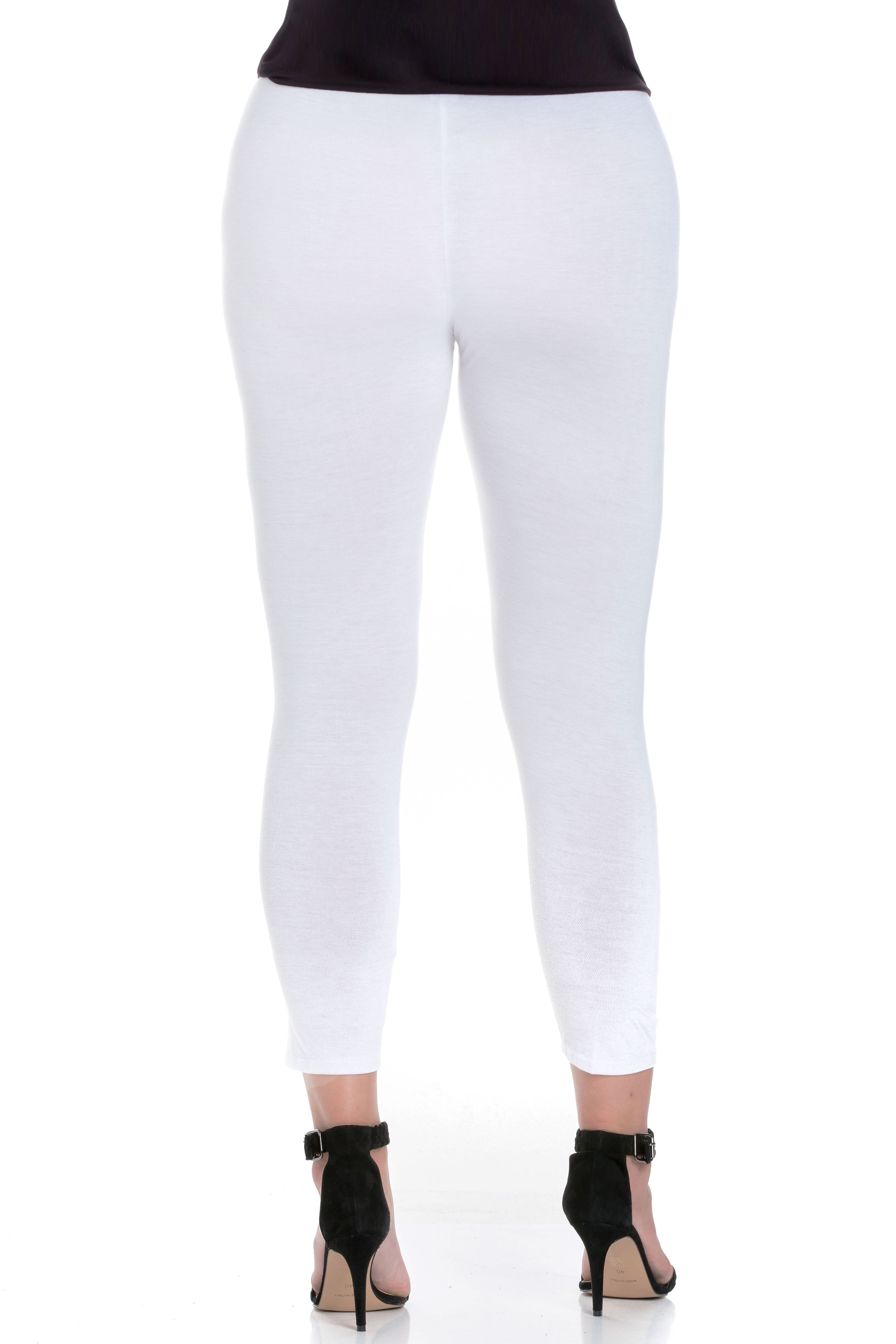 24/7 Women's Plus Size Comfort Apparel Comfortable Ankle Length Plus Size Leggings