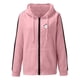 thumbnail image 2 of Gibobby Sudadera con cierre, Sudadera con capucha para mujer, con cierre completo, forro polar, con bolsillos(Rosa,M), 2 of 4