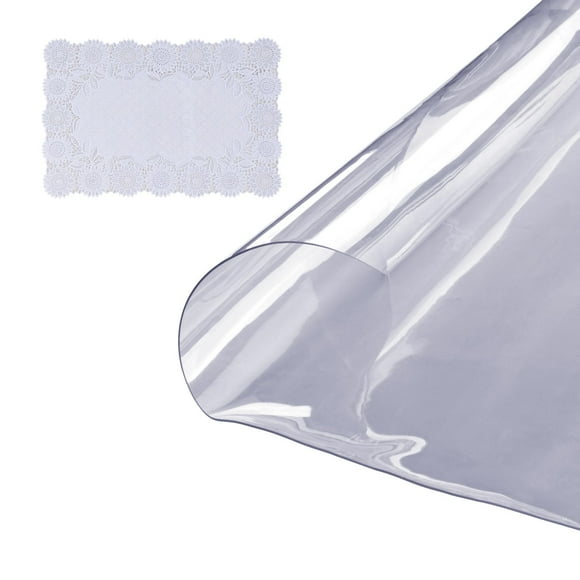 Protector de mesa VEVOR, transparente, 1068 mm, PVC redondo, 1,5 mm