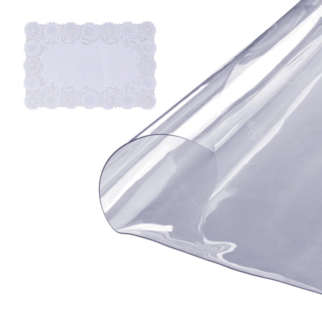 Protector de mesa VEVOR, transparente, 1068 mm, PVC redondo, 1,5 mm
