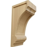 Ekena Millwork 4 3/4"W x 6"D x 12"H Diane Recessed Wood Corbel, Cherry