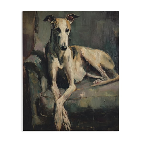 Stupell Industries Eclectic Regal Comfort Whippet Dog Canvas Art, 16 x 20, by Svetlana Aleynikova