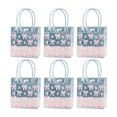 thumbnail image 1 of 6 bolsas de regalo de PVC, bolsa de mano de PVC, bolsa de envoltura decorativa, de cumpleaños, para shower, transparente para ramo de flores,, 1 of 8