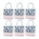 thumbnail image 1 of 6 Piezas Bolsa de Regalo con Asas PVC Transparente Reciclable para Detalle de Fiesta Porta Bouquet Adecuado para Bodas Fiestas Infantiles Shower, 1 of 9