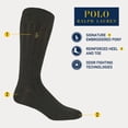 thumbnail image 2 of POLO RALPH LAUREN Men's Dress Merino Crew Sock 3 Pair Pack, Charcoal, Mens Shoe Size 6-12, 2 of 3
