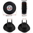 thumbnail image 4 of 4 Pcs Luggage Spare Wheels For Trolley Trolley Suitcase 45X18 Mm, Replacement Caster Rubber Metal Luggage Kit Swivel Bearings Repair Wheels Black, 4 of 5