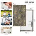thumbnail image 6 of Yayeee 2 Pack Hand Towels for Bathroom 100% Cotton 16" x 28" Soft Absorbent Kitchen Towel, Black Flower Pattern, 6 of 7