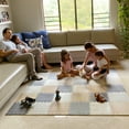 thumbnail image 4 of MioTetto Non-Toxic Foam Play Mat for Babies & Kids, Interlocking Puzzle Tiles, Cream-Gray-Beige, 36 Pieces – Perfect for Tummy Time, Crawling, Nursery, Playroom, or Gym, 4 of 13