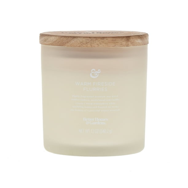 Better Homes & Gardens Warm Fireside Flurries 12oz 2-wick Scented ...