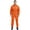 Orange, variant on Mens Dustproof Hooded Coverall Jumpsuit Long Sleeve Zipper Pockets Overalls Dungarees Workshop Uniform Camouflage M/165