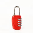 thumbnail image 1 of Kenally Office 4-digit Combination Lock Camping Business Locker Trip Accessories Suitcase Luggage Security Gate Door Resettable Padlock Herramientas y ferretería Rojo oscuro, 1 of 6